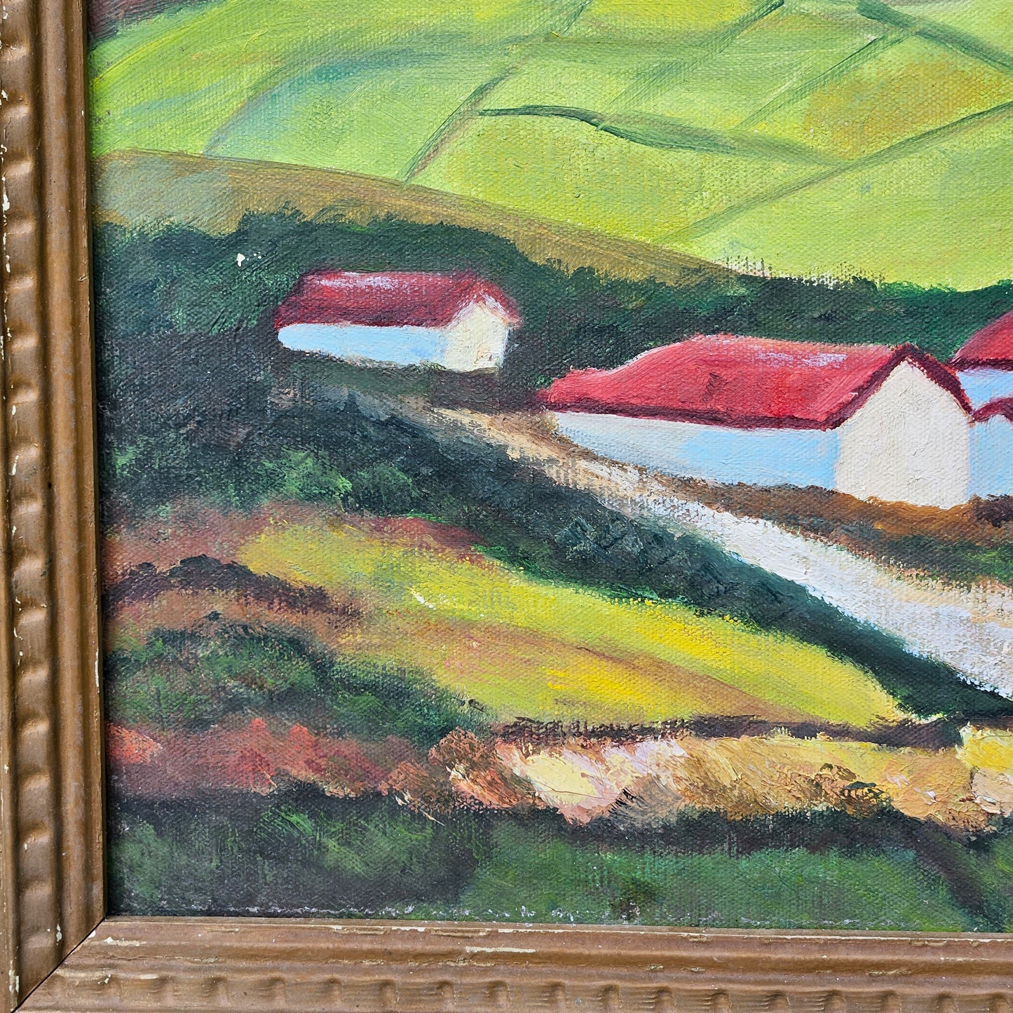 Oil on Canvas Landscape Signed A Vicono