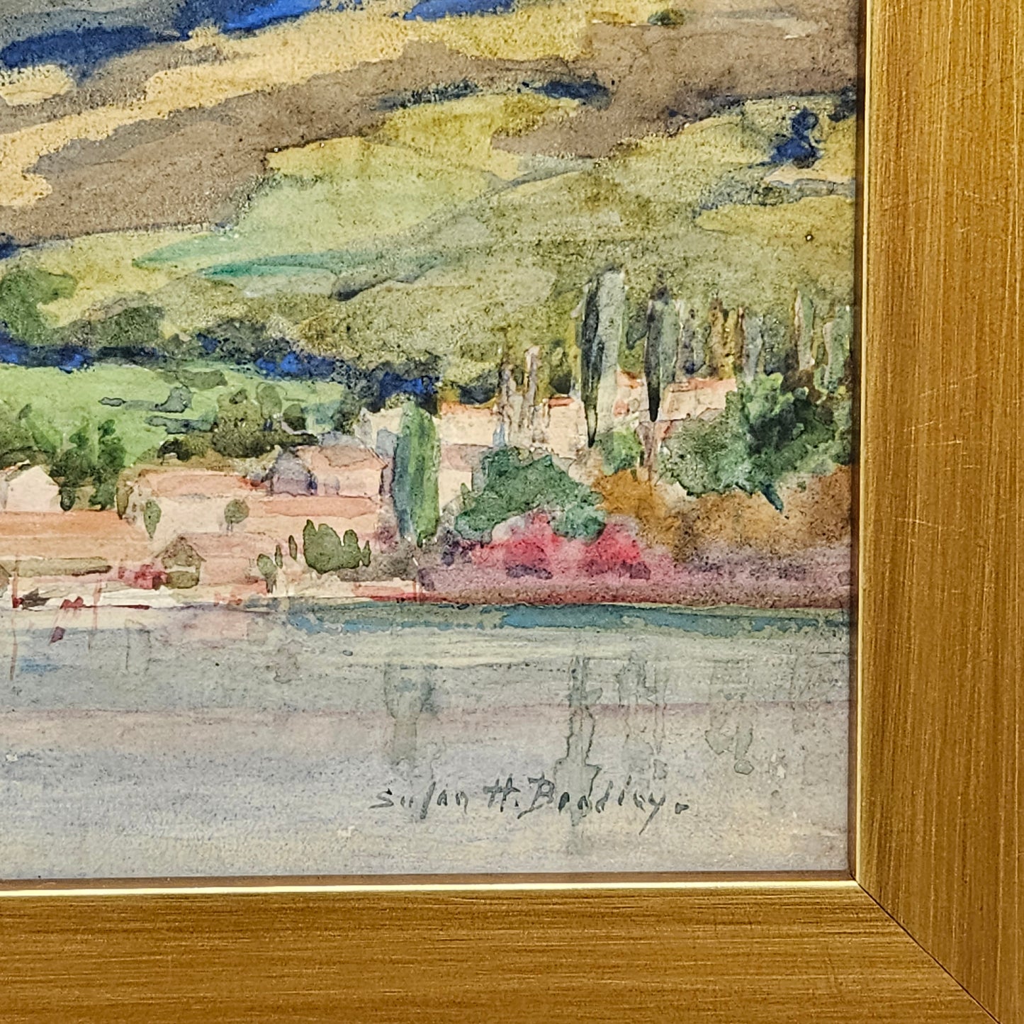 Susan Hinckley Greenough Bradley (1852-1929) Watercolor Mountain Landscape