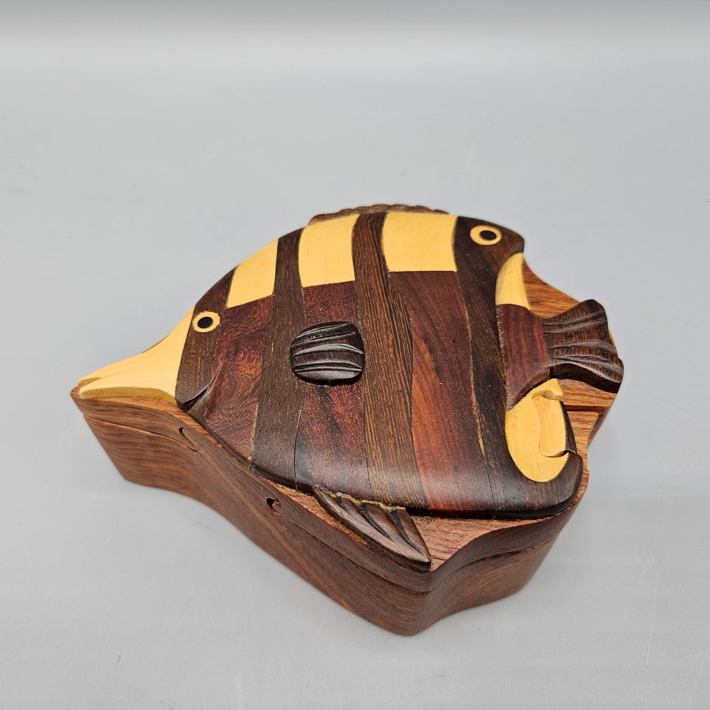 Wooden Angelfish Puzzle Box