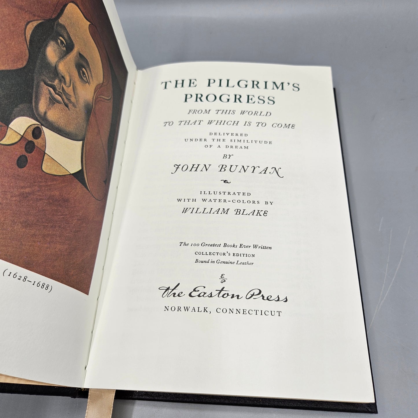 Leatherbound Book - John Bunyan The Pilgrim's Progress - Easton Press
