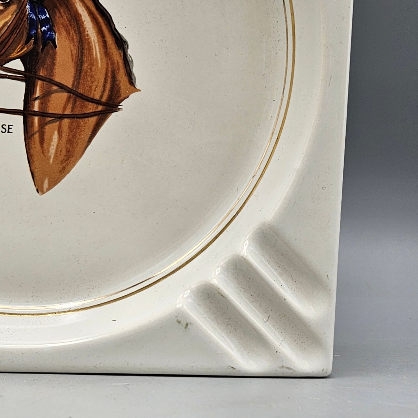 Hyalyn Ceramic "Saddle Horse" Ashtray