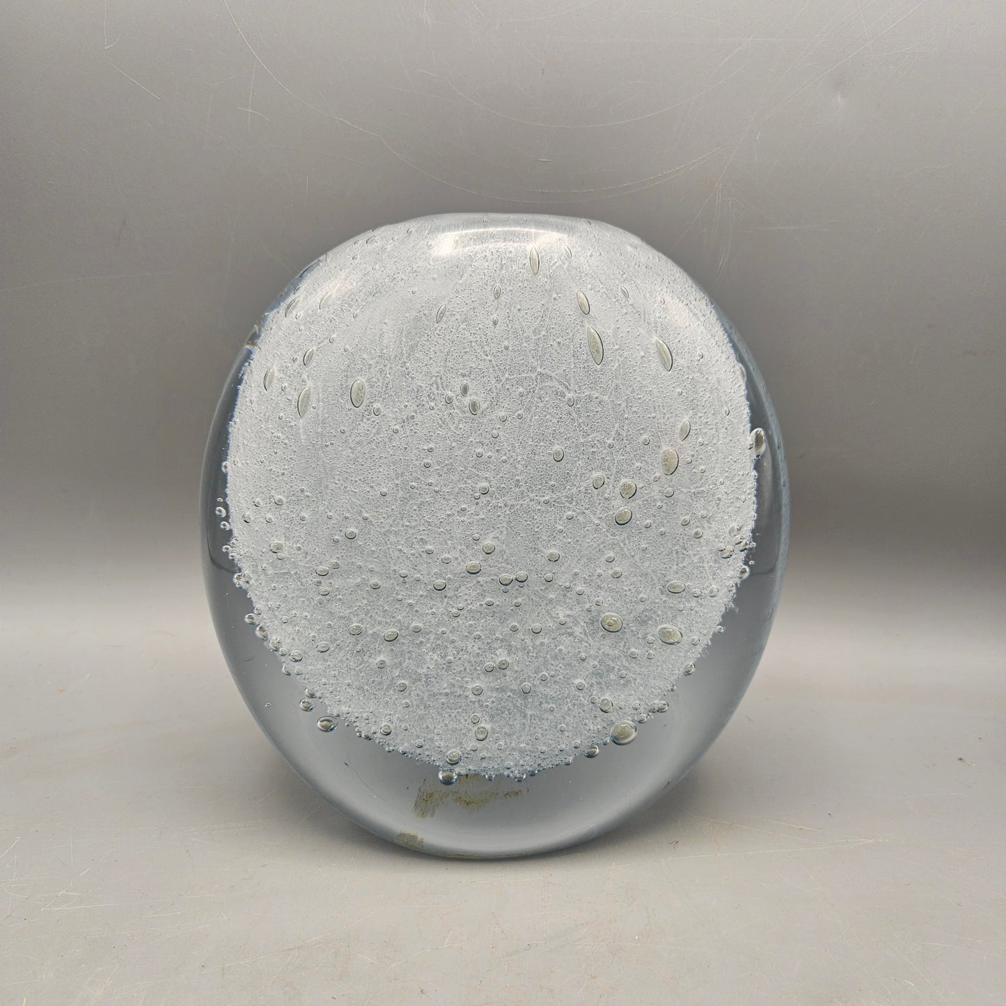 Strombergshyttan Crystal White Cased Glass Vase