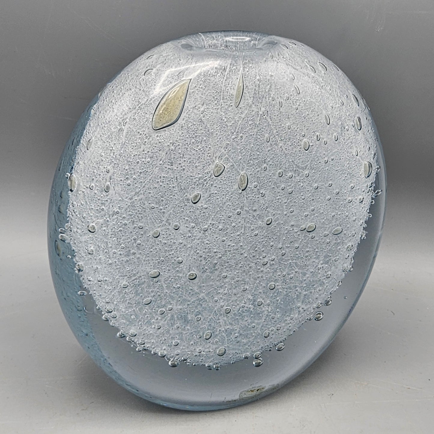 Strombergshyttan Crystal White Cased Glass Vase