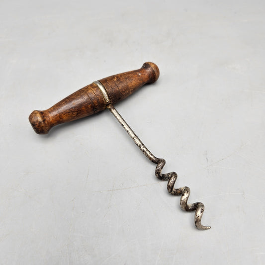 Vintage Corkscrew with Wooden Handle