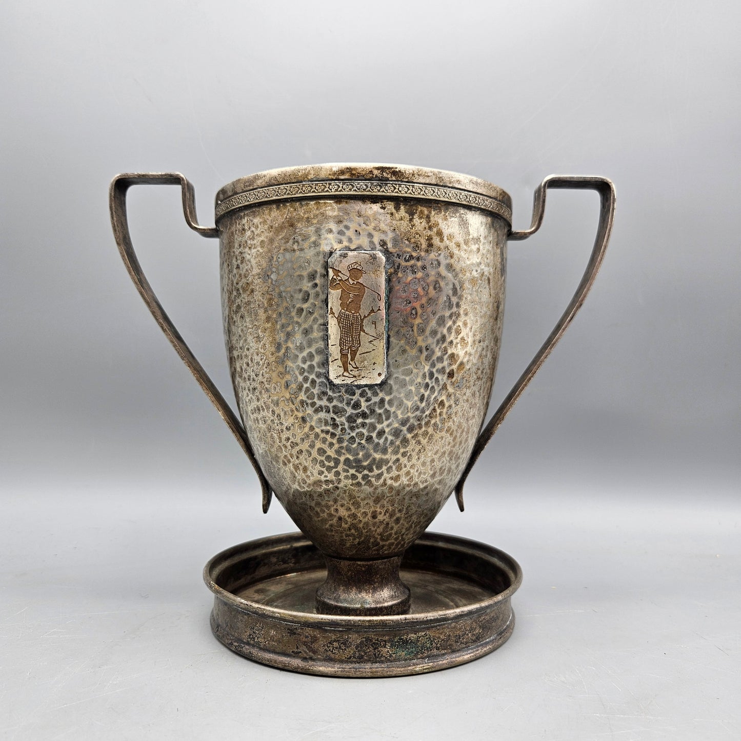 1920s Mixed Metals Golf Trophy