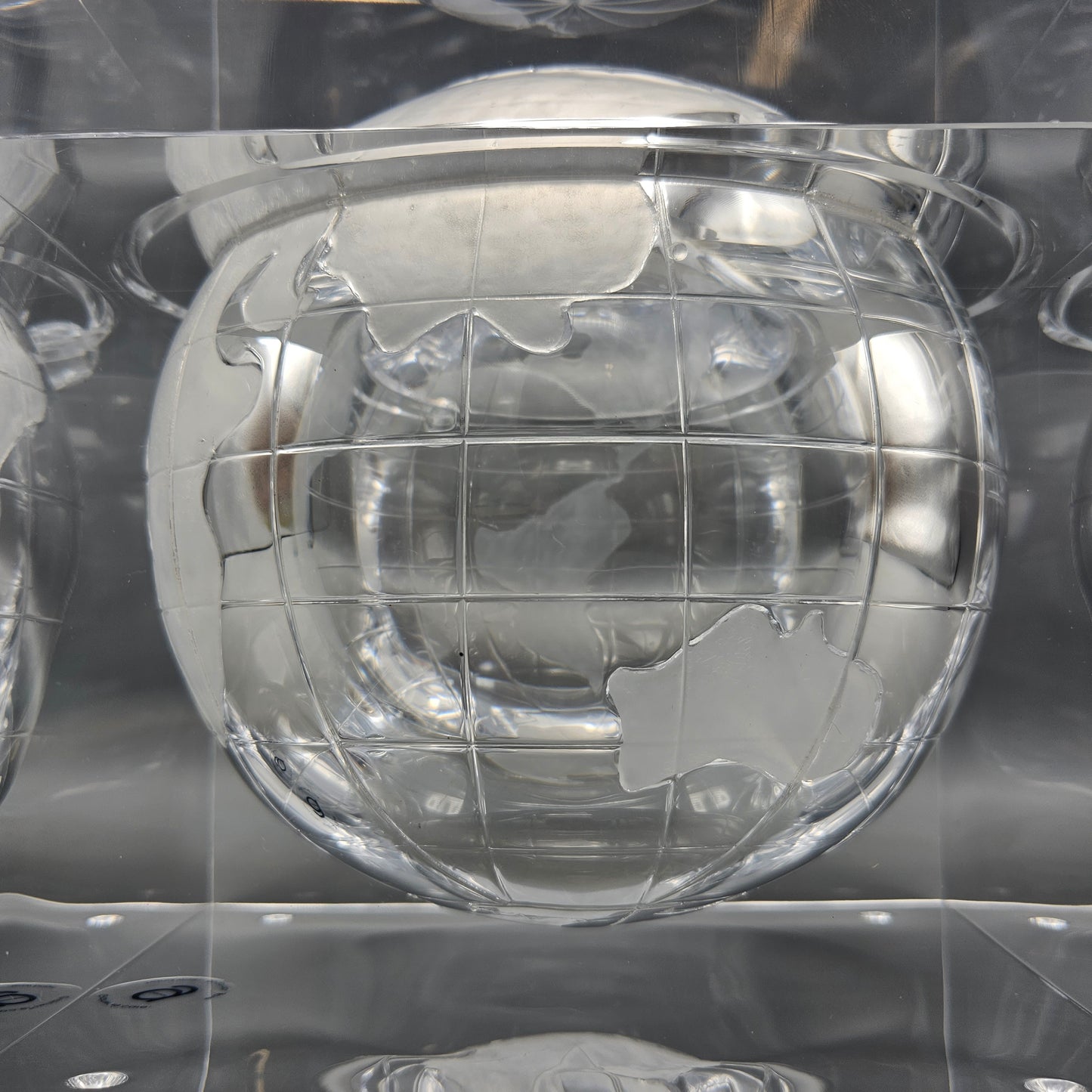 Lucite Planet Earth Ice Bucket
