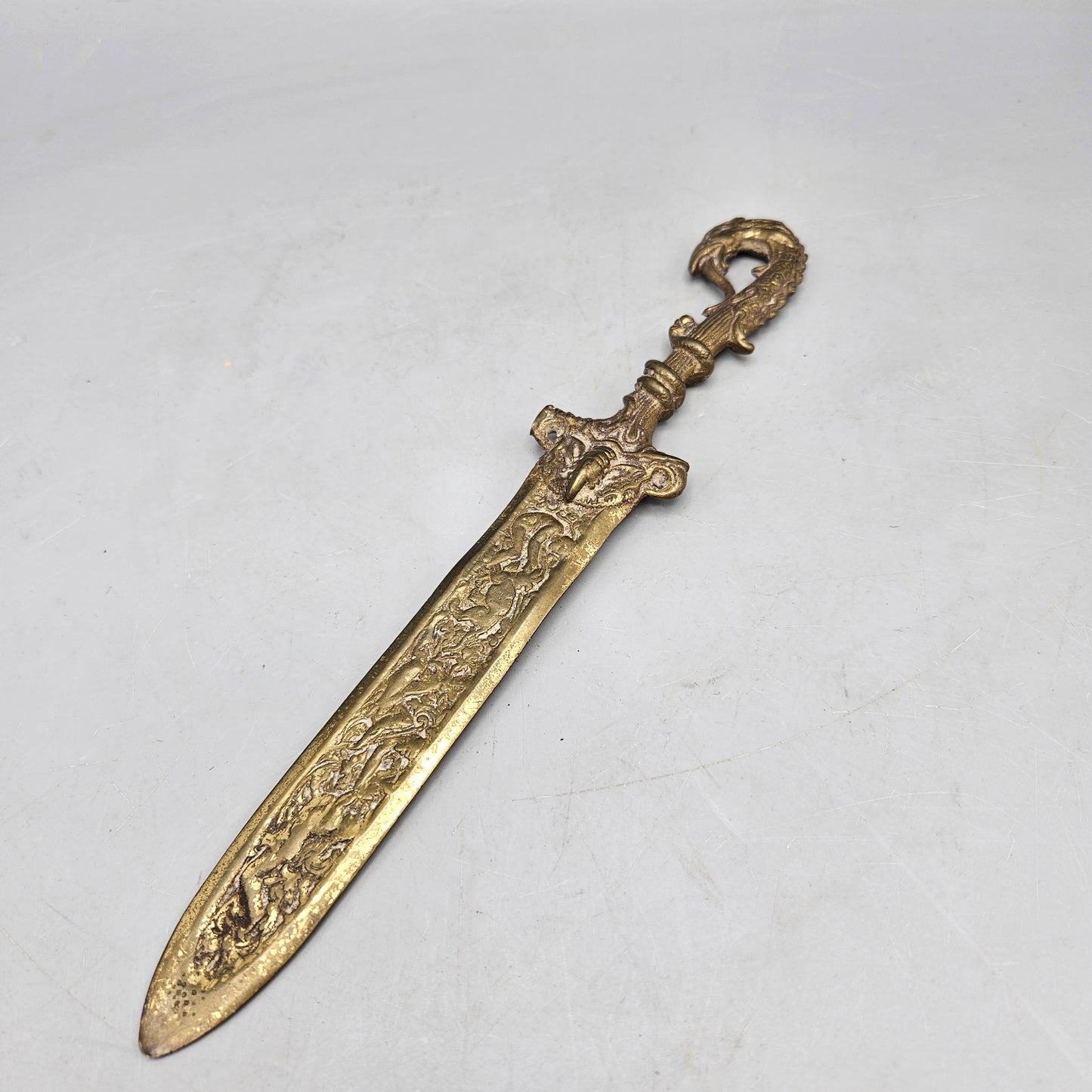 Brass Sword-Form Letter Opener