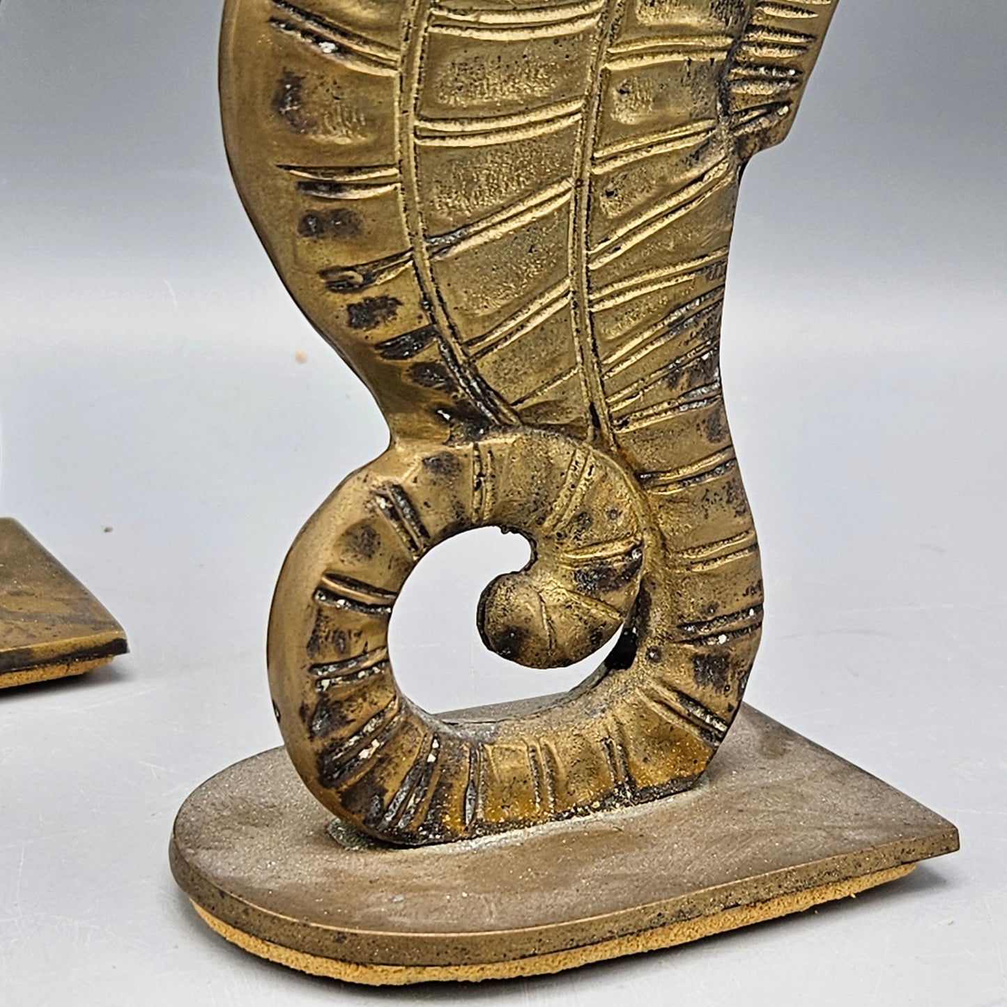 Pair Brass Seahorse Bookends ShopSBH