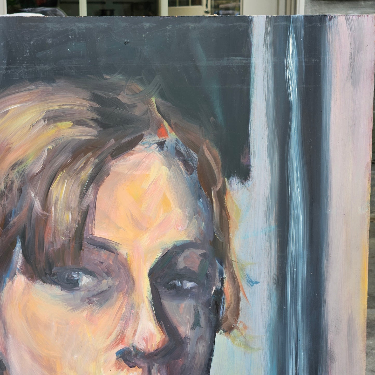 Oil on Board - Portrait of a Young Woman