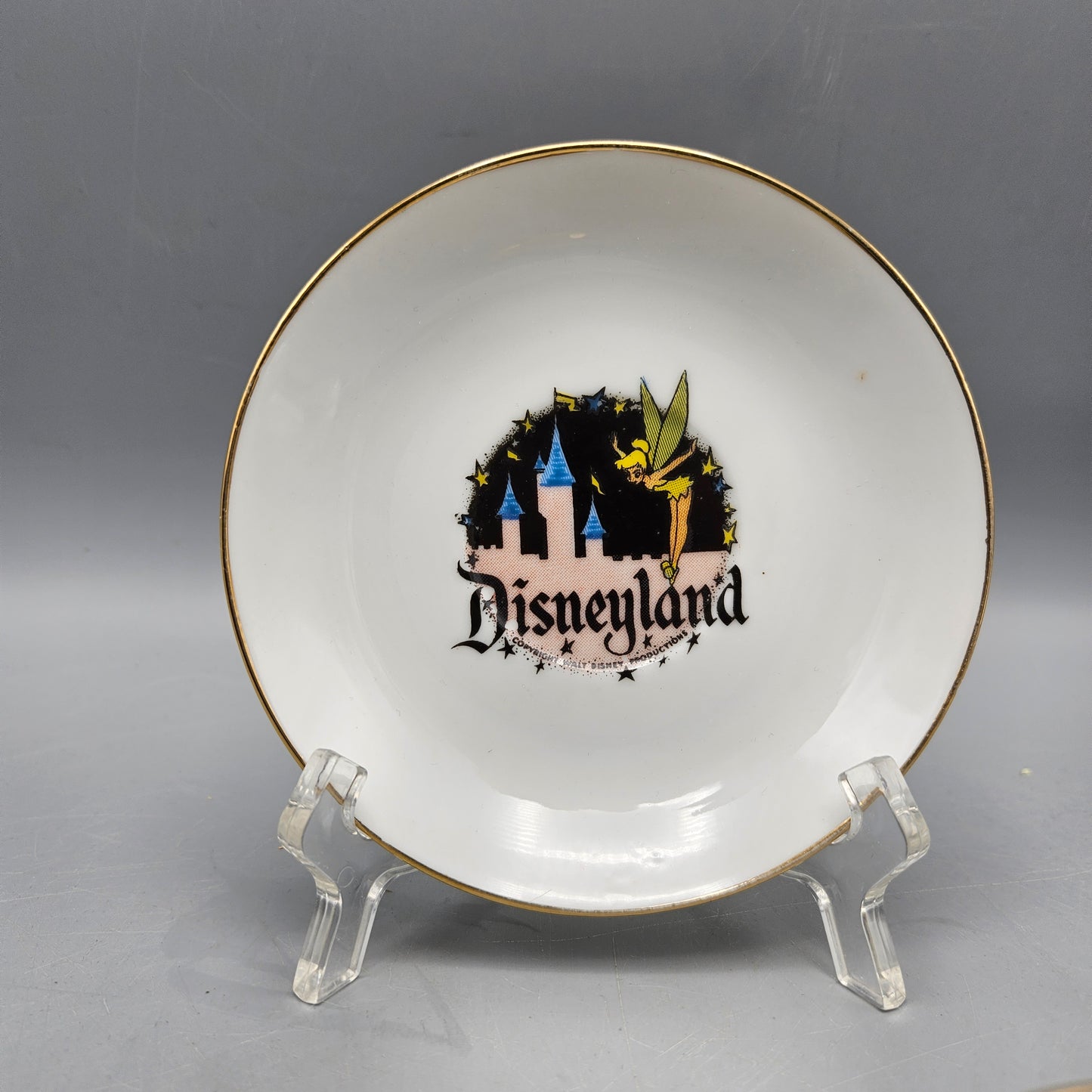 1950s Eleanore Welborn Porcelain Disneyland Tinkerbell Cup and Saucer