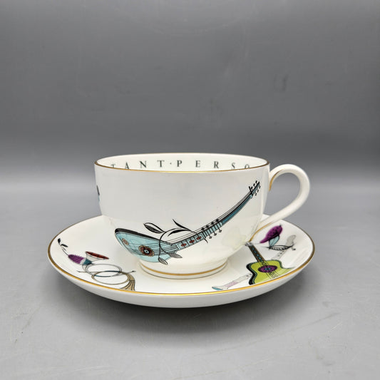 Royal Worcester Porcelain Fiesta Cup and Saucer