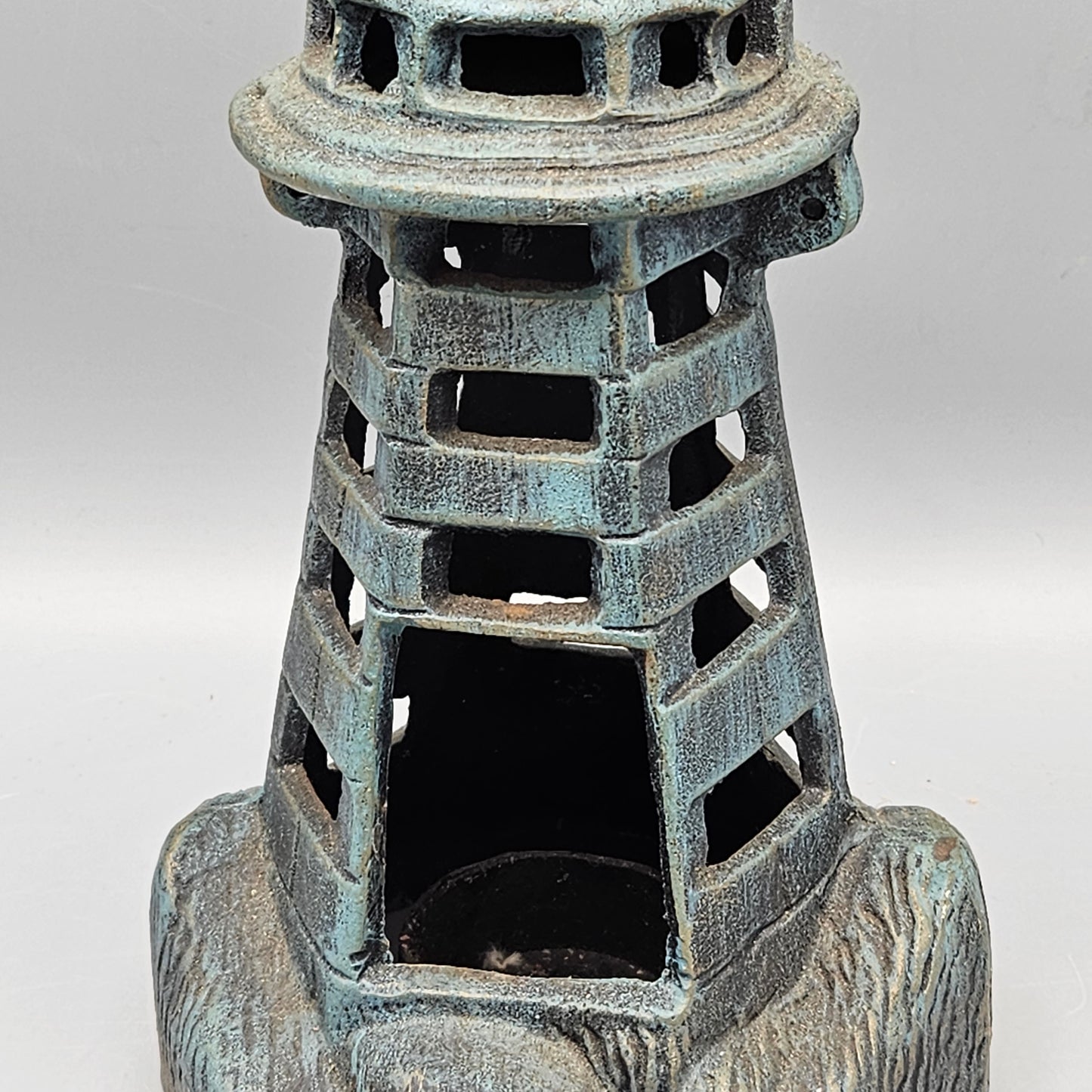 Cast Iron Lighthouse Candle Lantern