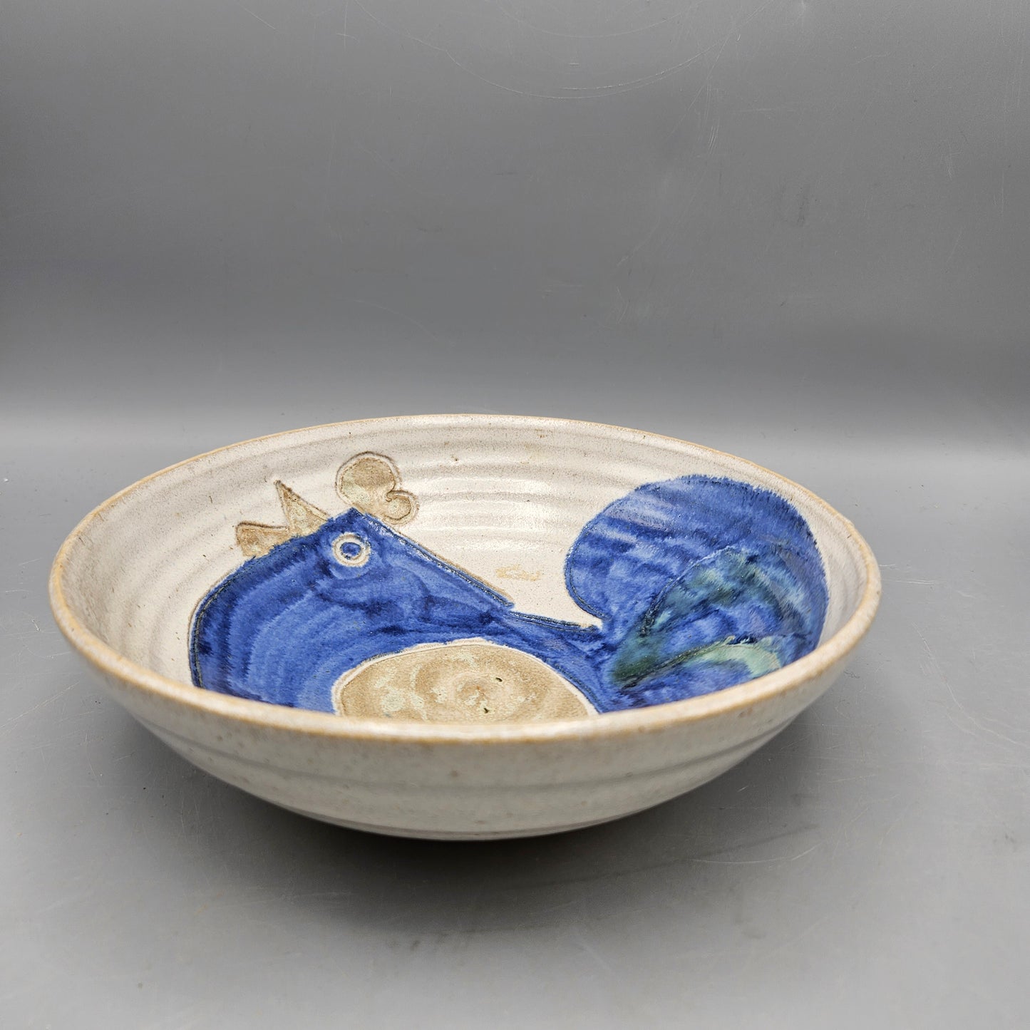 CUB Denmark Stoneware Bowl with Hand Painted Rooster