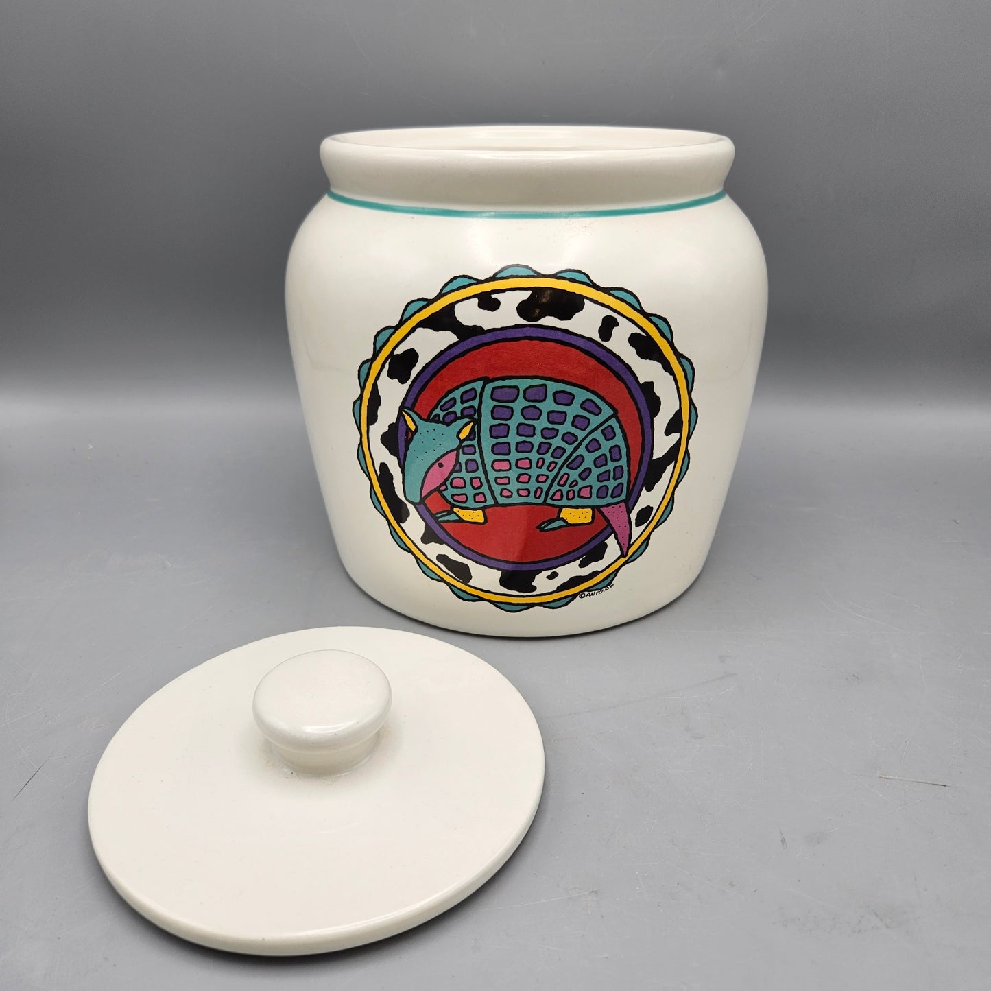 Ceramic Antoine Armadillo Cookie Jar