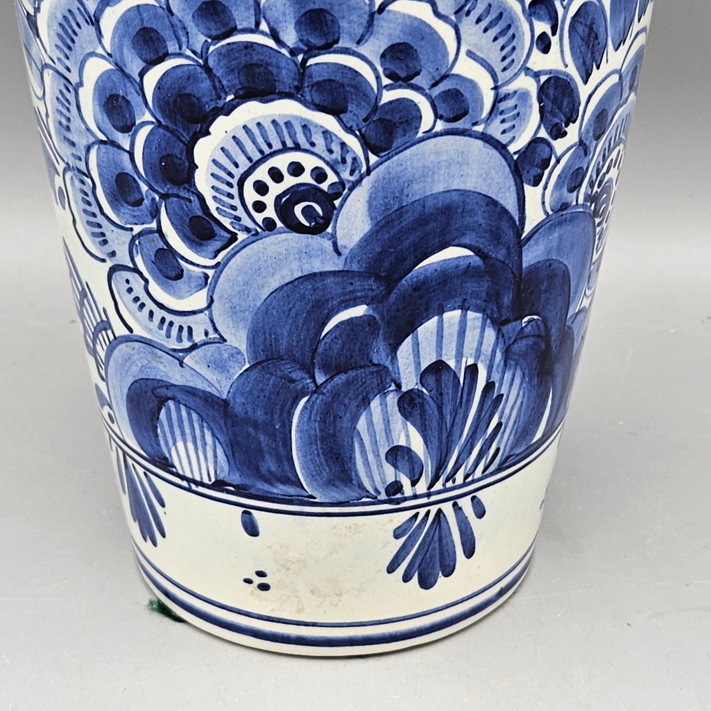 Blue and White Delft Pottery Vase