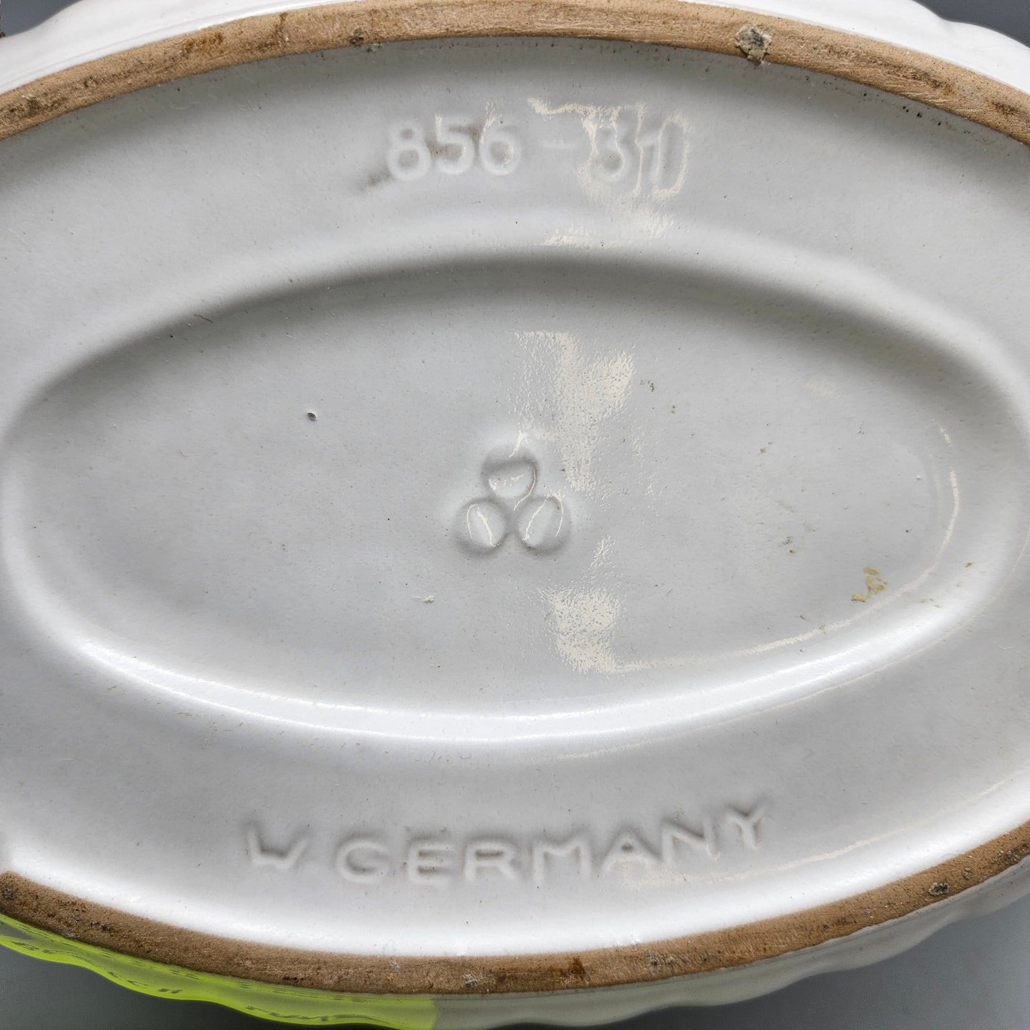 White German Ceramic Casserole with Duck-Form Lid