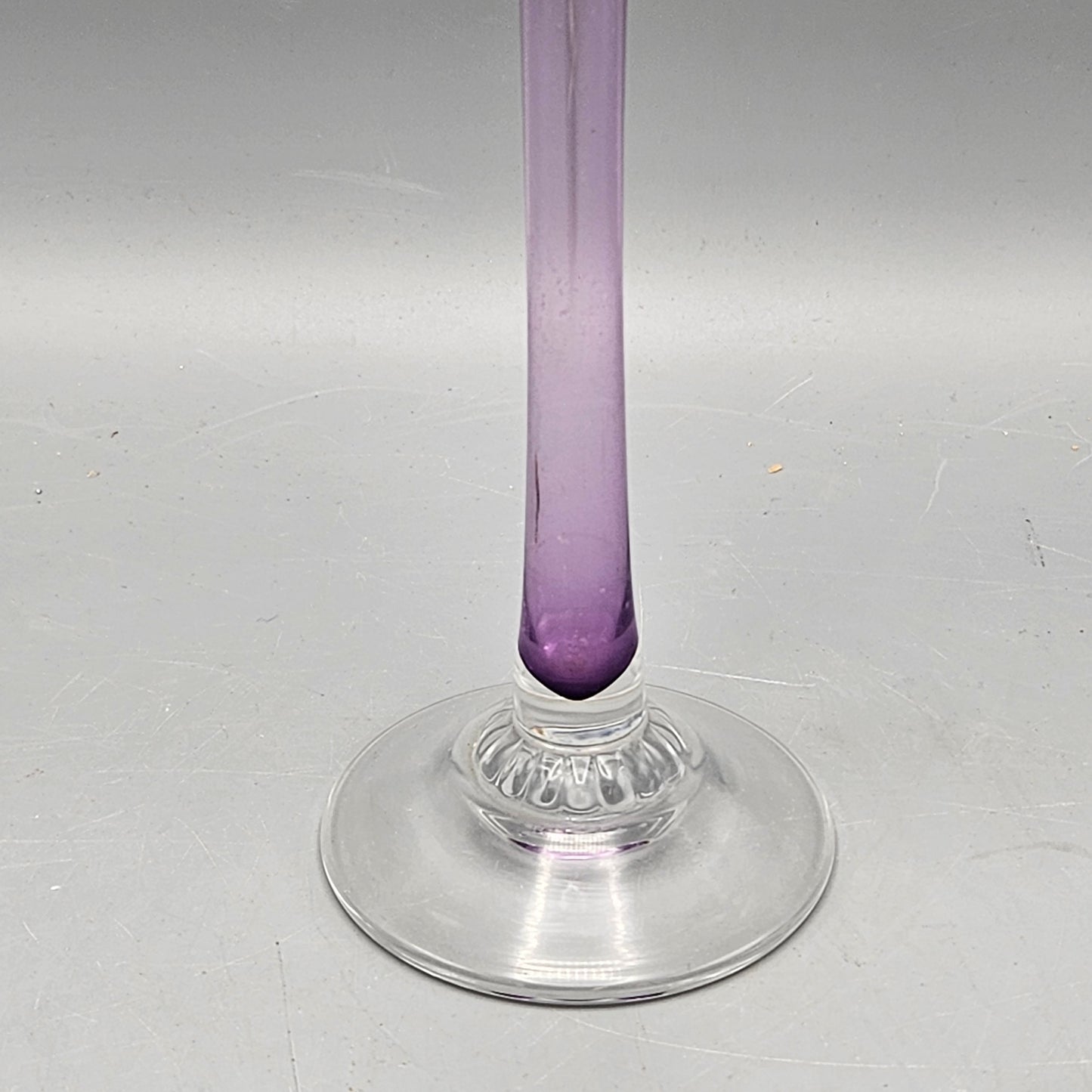 Signed Studio Art Glass Trumpet Vase
