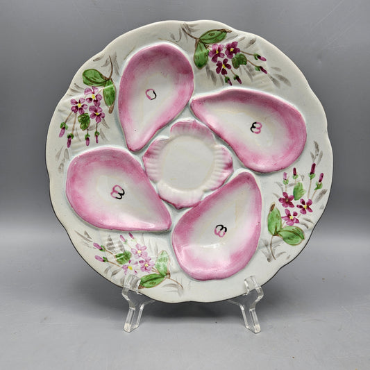 Glazed Earthenware Oyster Plate