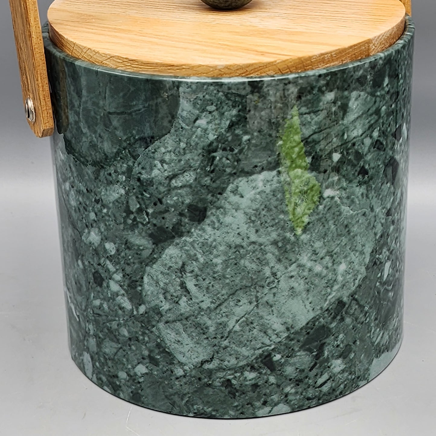 Himark Faux Marble & Wood Ice Bucket