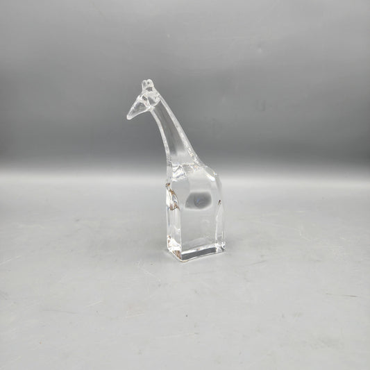 Orrefors Crystal Zoo Giraffe Figure