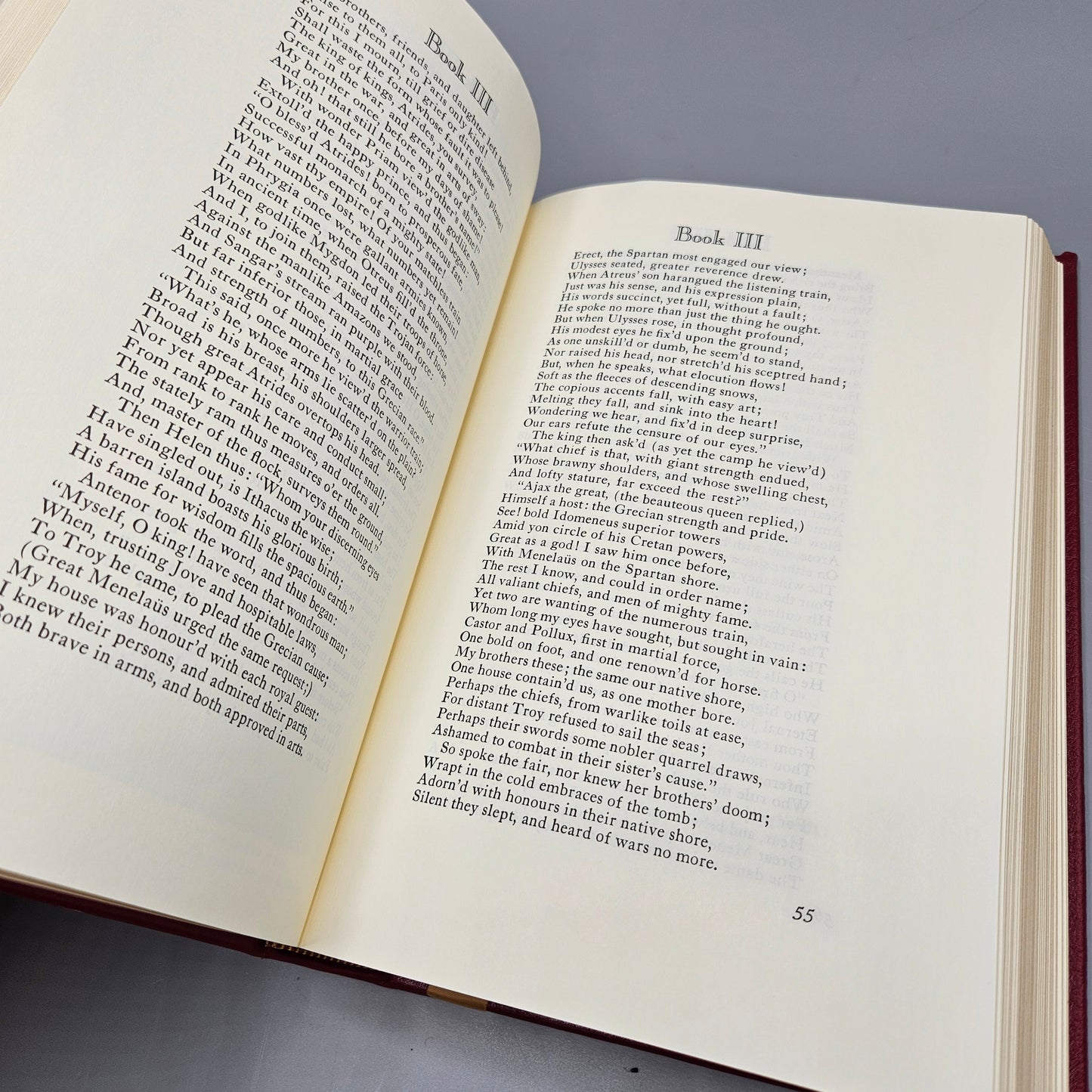 Leatherbound Book - The Iliad of Homer Alexander Pope Translation Easton Press
