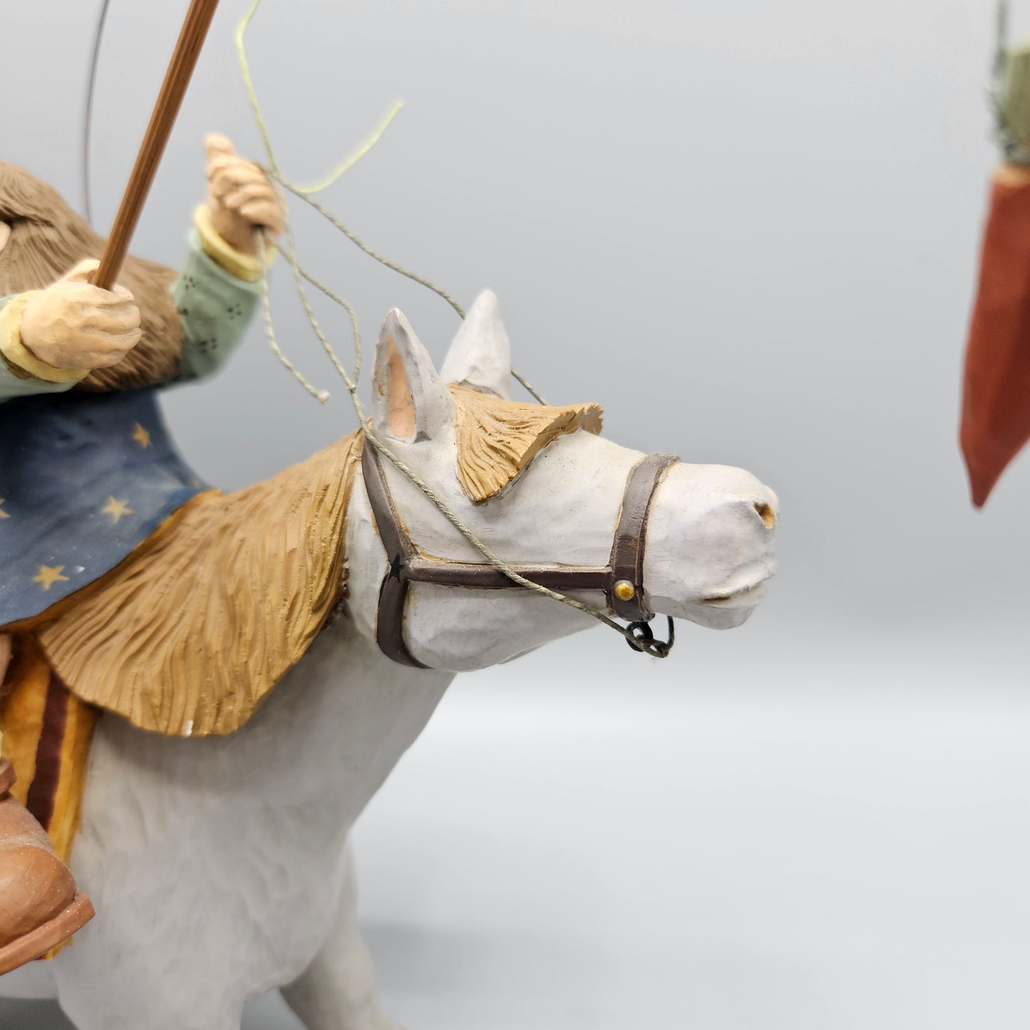 2000 Williraye Studio Folk Art Figurine Americana Girls Riding Horse Figure WW1312