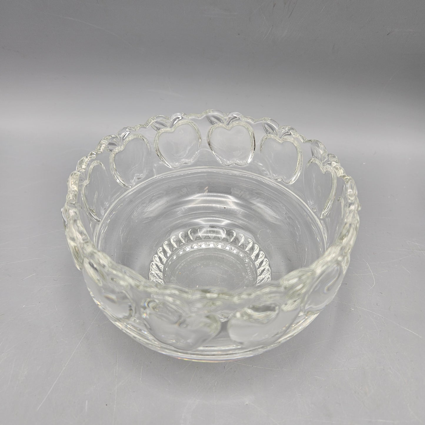 Tiffany & Co Crystal Apple Pattern Bowl