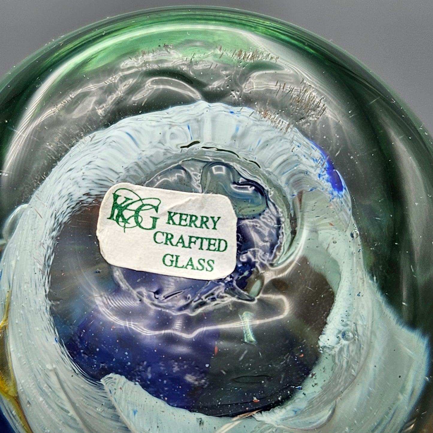 Kerry Crafted Glass Irish Studio Glass Paperweight