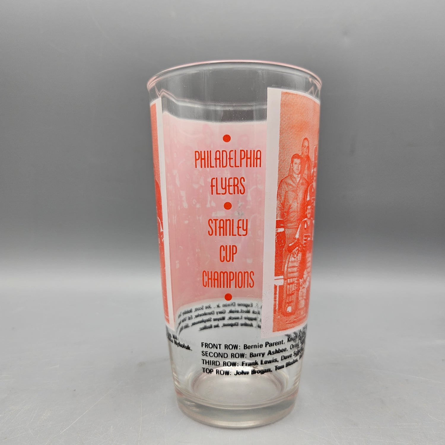 1975 Philadelphia Flyers Stanley Cup Championship Glass Tumbler