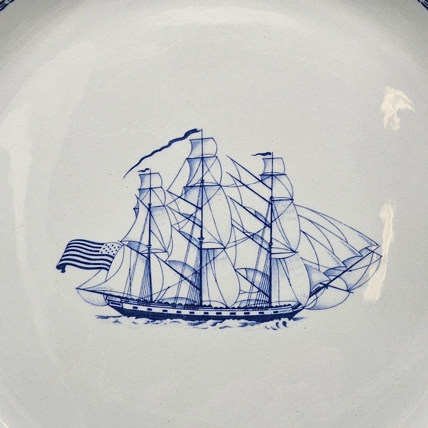 Spode Blue Trade Winds Dinner Plates - Eight Available