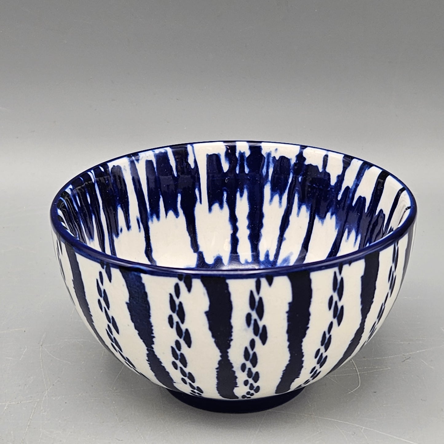West Elm Blue and White Ceramic Bowls - Set of Three