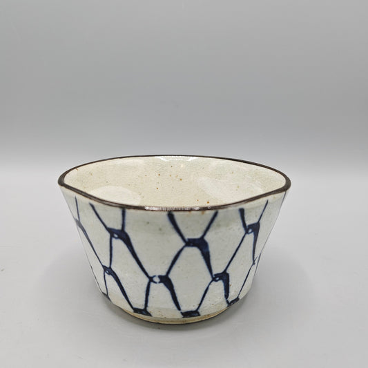 Small Celadon Green and Cobalt Blue Ceramic Bowl