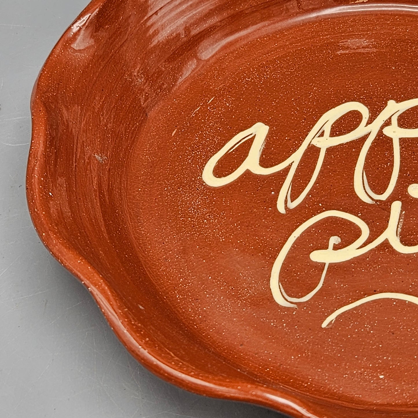 Signed Redwre Apple Pie Dish 1984