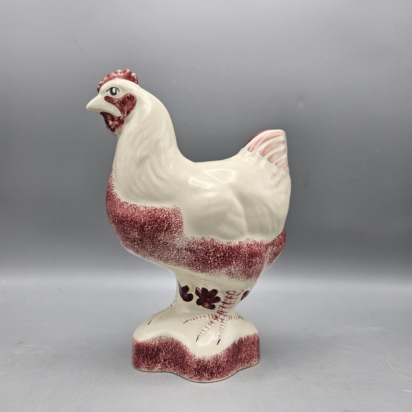 Pair of Rye Pottery Cockerel and Hen Figures