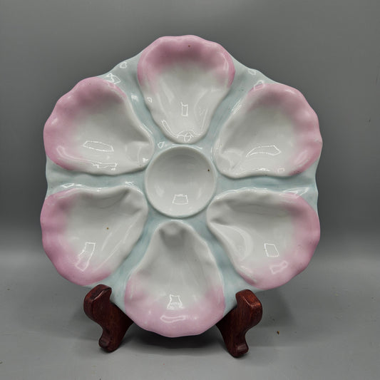Antique Pink Oyster Plate