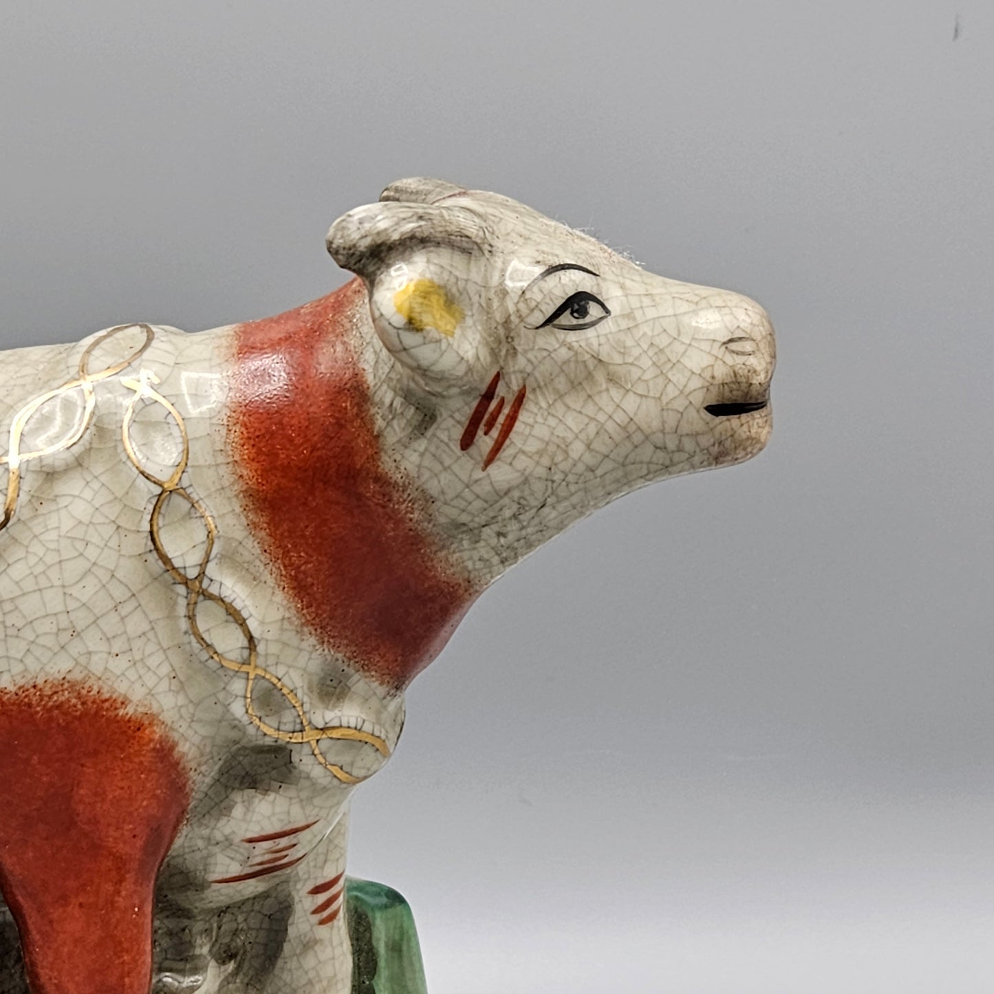 Contemporary Staffordshire Cow Figurine