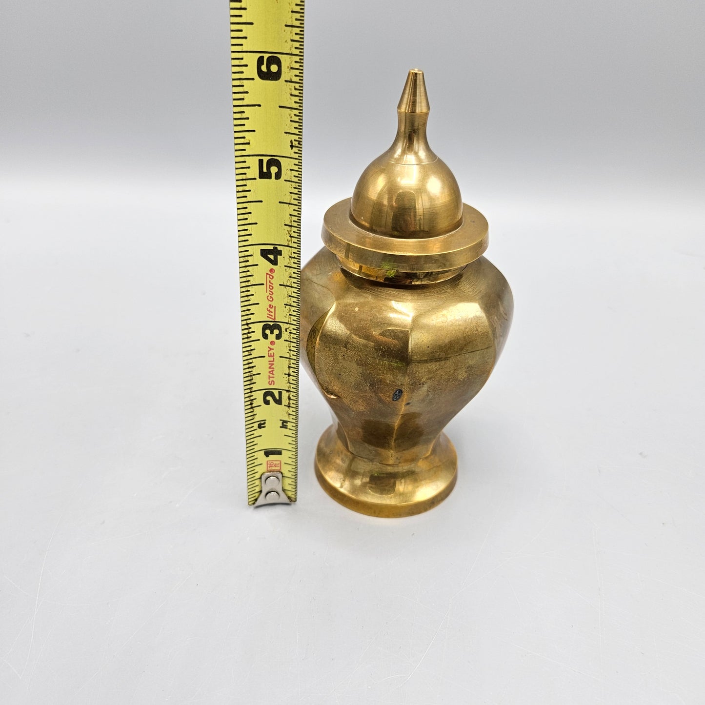 Vintage Brass Lidded Urn