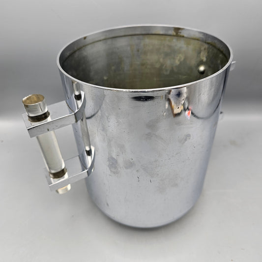 Chrome Ernst Hagerstrom Ice / Champagne Bucket with Lucite Handles