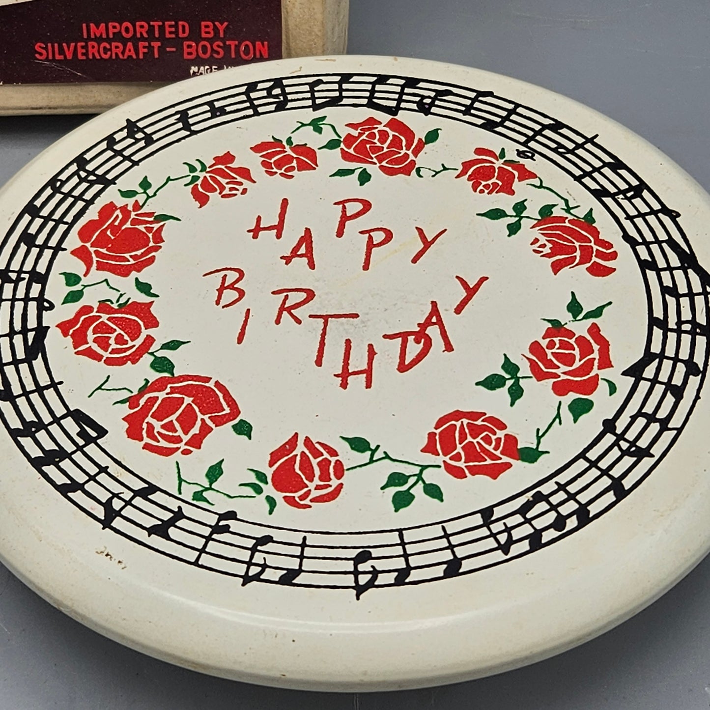 Chadwick Musical Happy Birthday Cake Plate