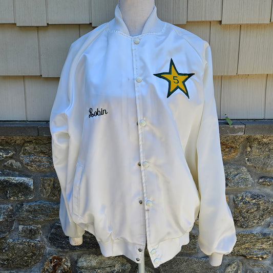 Vintage 1980's Bryn Mawr Camp Satin Jacket XL
