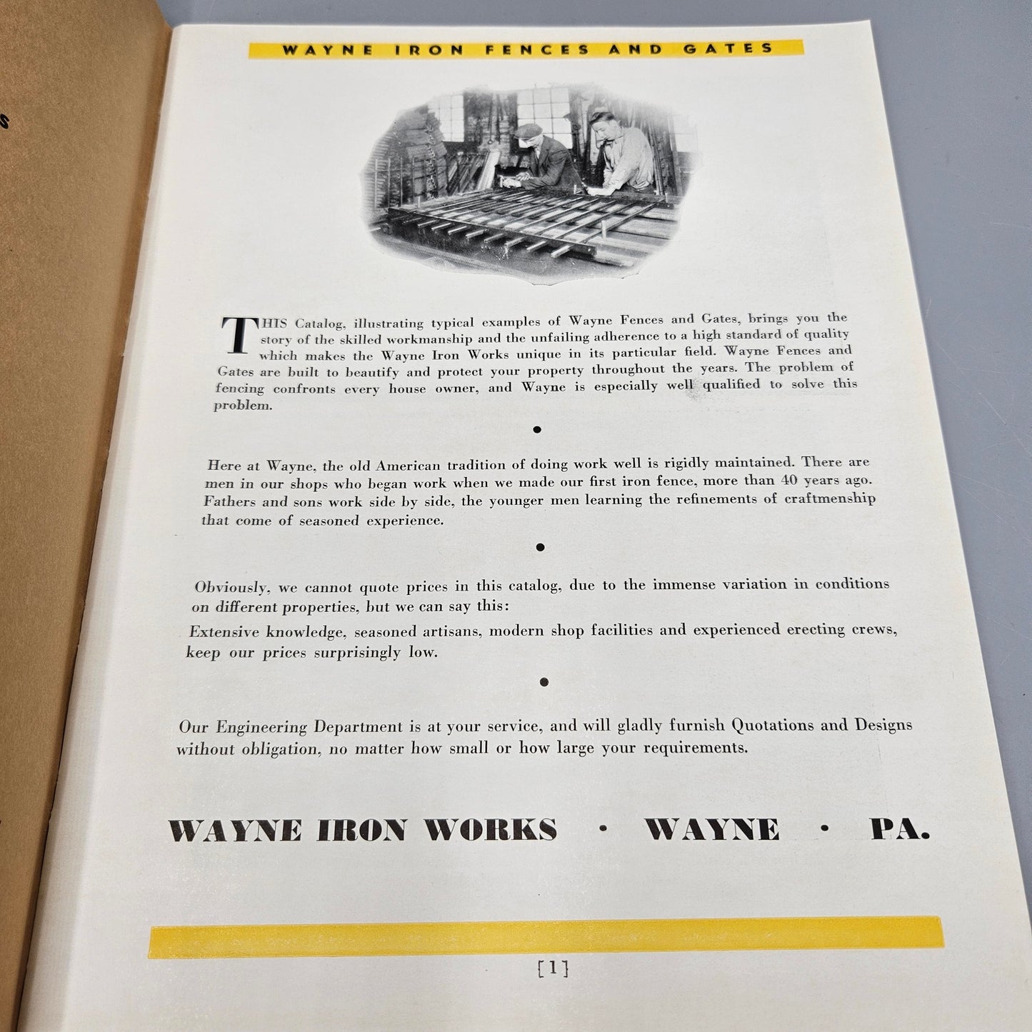 Book: Wayne Iron  Works - Fences and Gates Catalog (Main Line Pennsylvania)