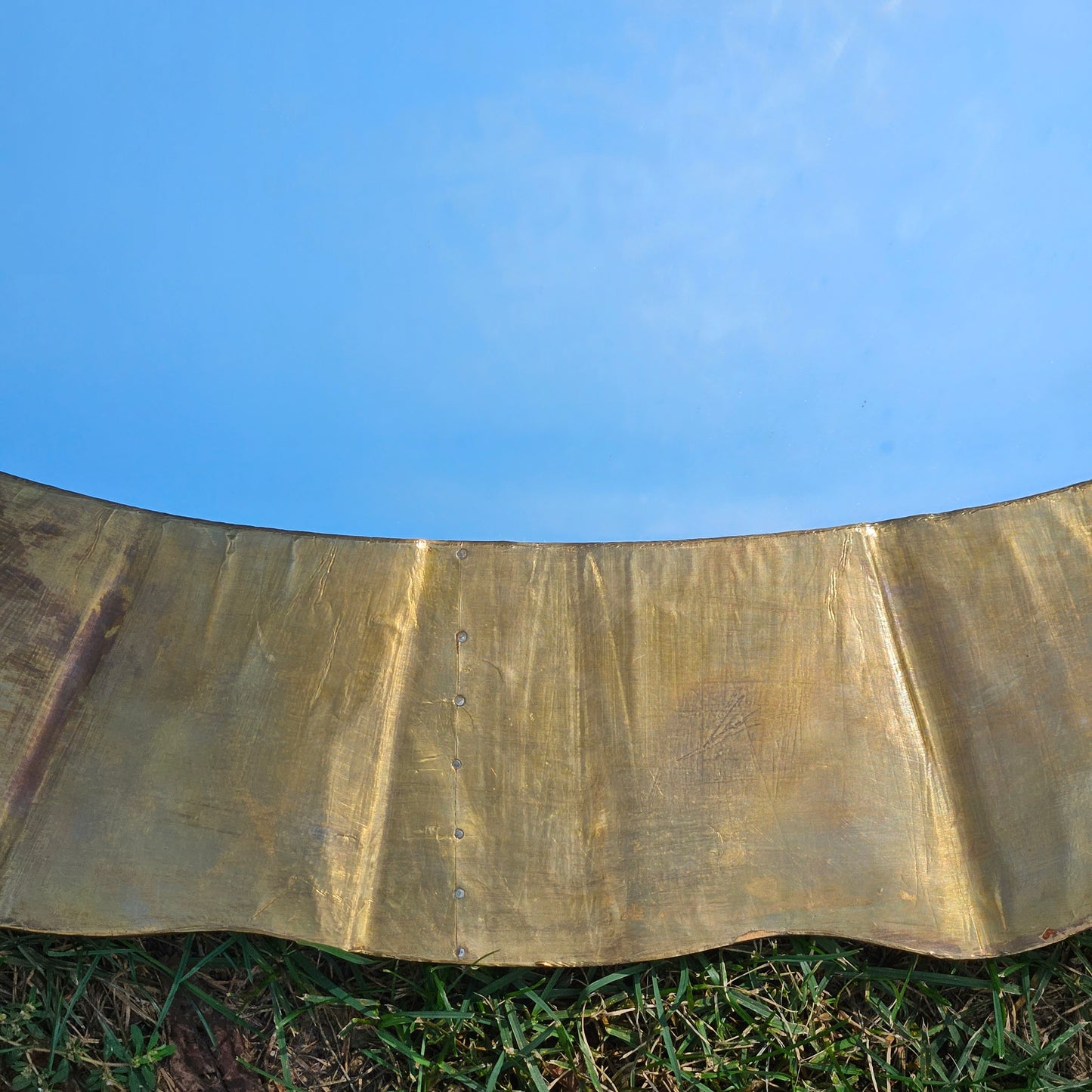 Stunning Decorator Brass Mirror