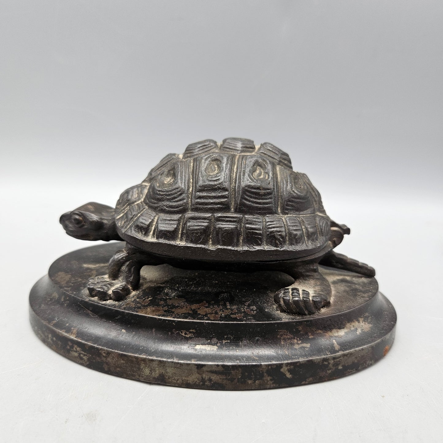 Antique Turtle Form Inkwell