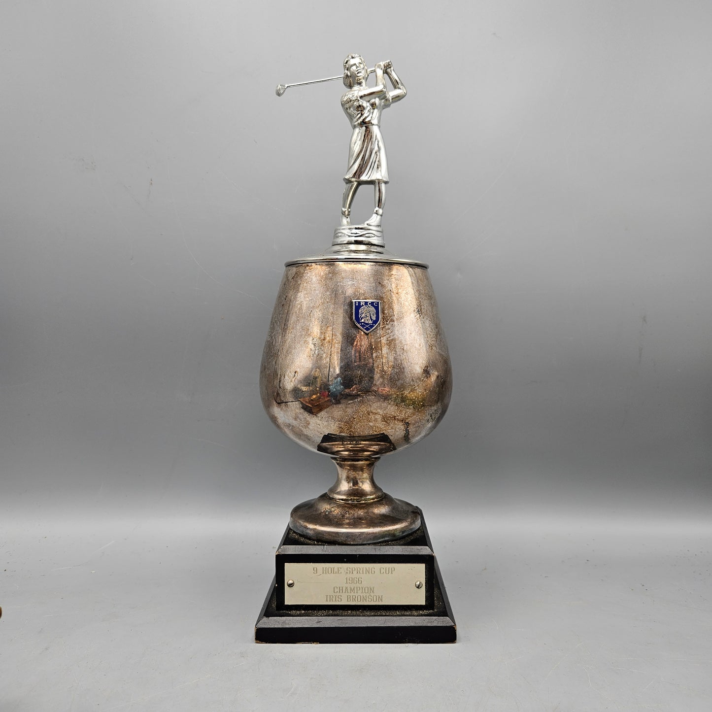 Vintage 1960's Female Golf Trophy - Indian River Club Golf Course