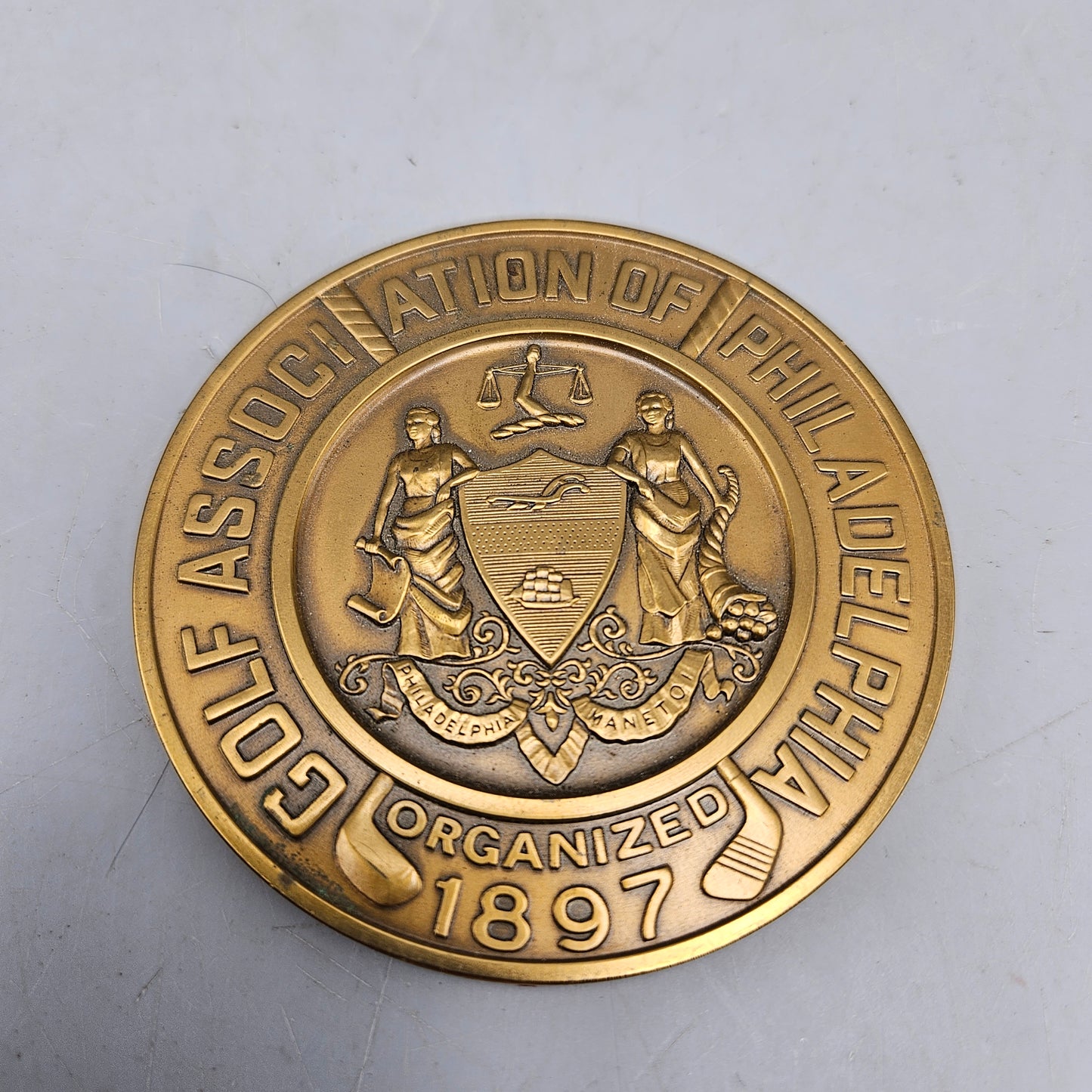 Medallic Art Golf Association of Philadelphia Bronze Medal