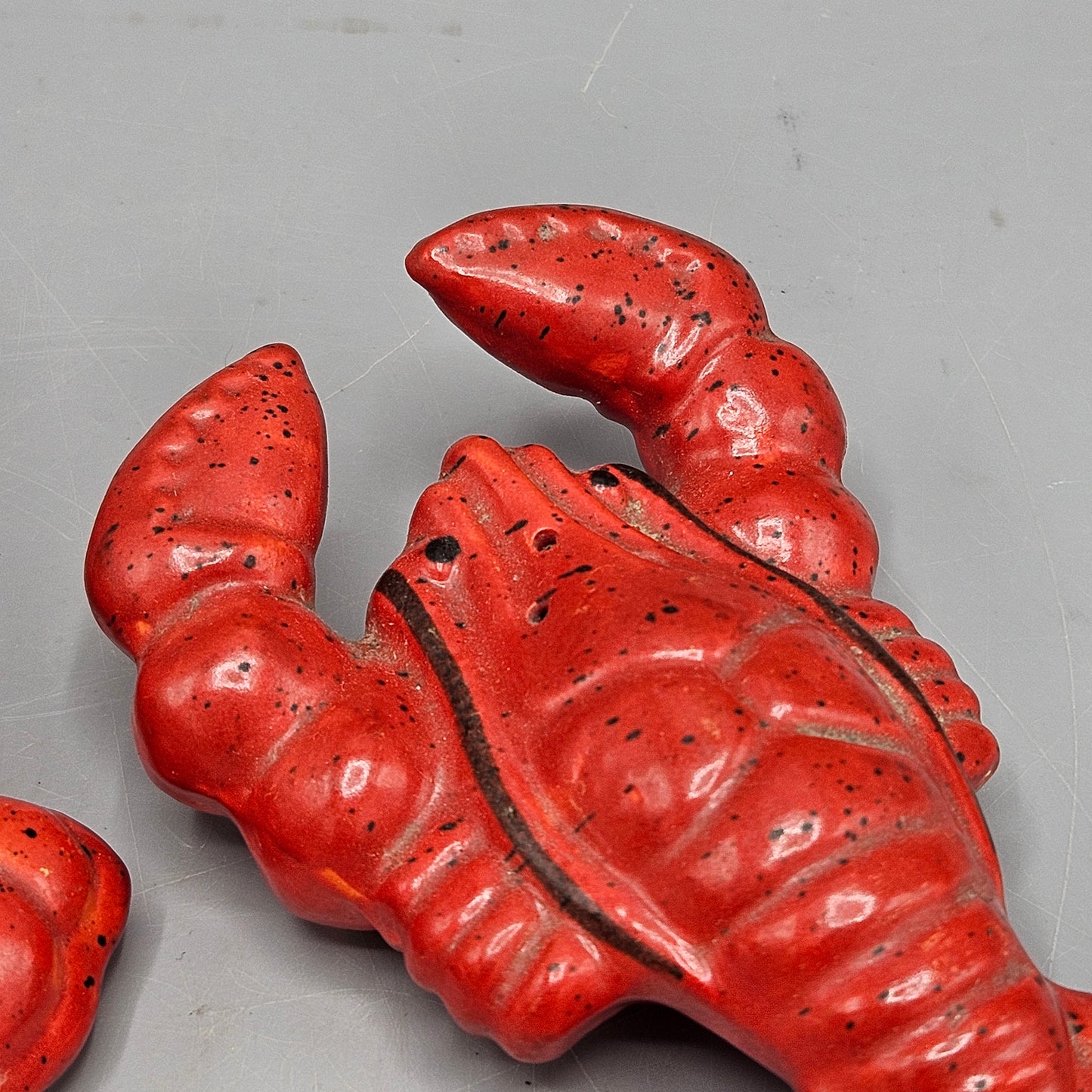 Pair of Vintage Lobster Form Salt & Pepper Shakers