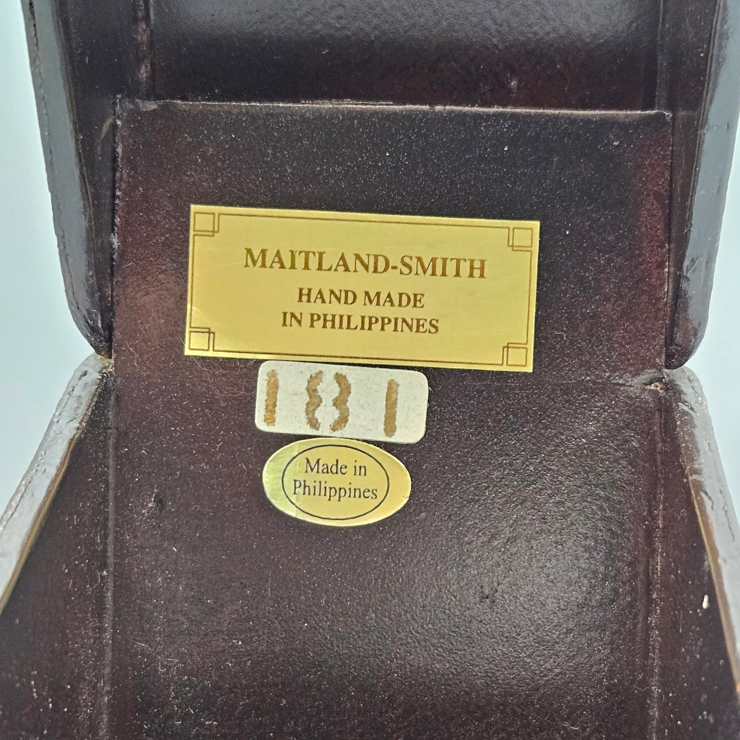 Maitland Smith Decorator Faux Leather Book Form Storage Box