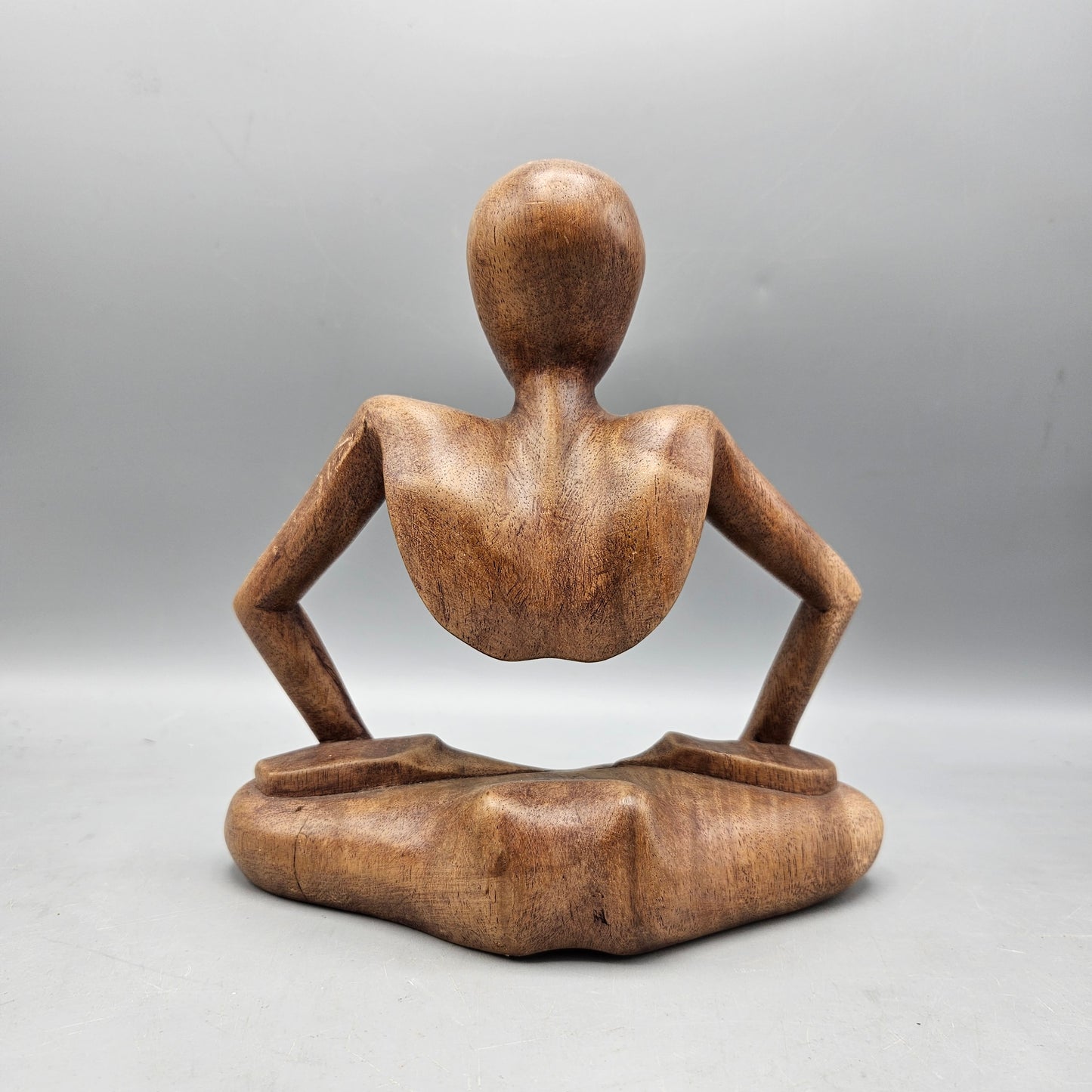 Abstract Wooden Meditation Figure