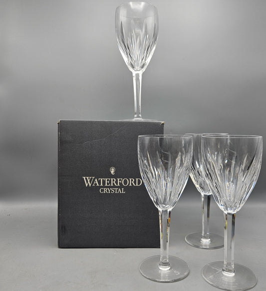 Set of 4 Waterford Crystal Carina 10 oz Goblet with Box ~ 2 Available