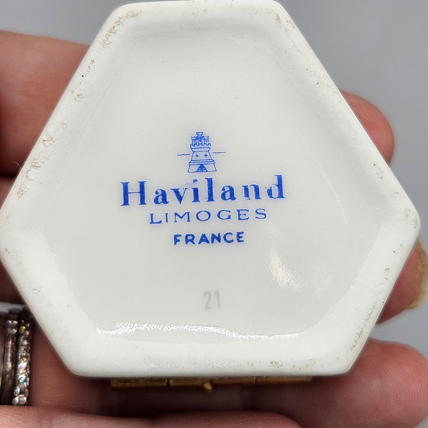 Haviland Limoges Floral Porcelain Trinket Box